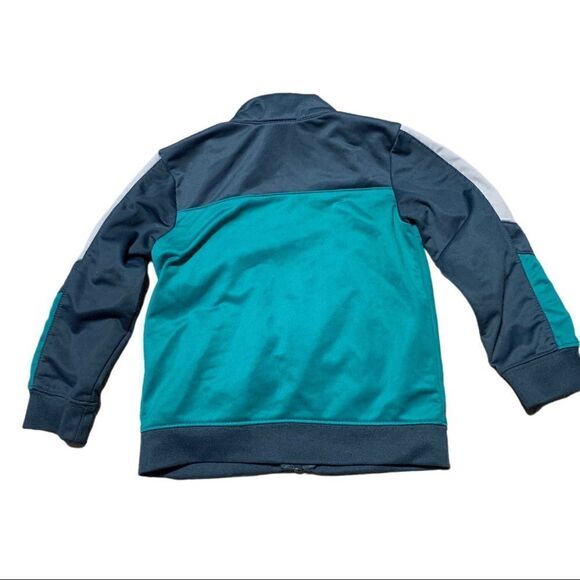 Nike Green and Blue Zip Front Jacket 24Mos. - Picture 2 of 5